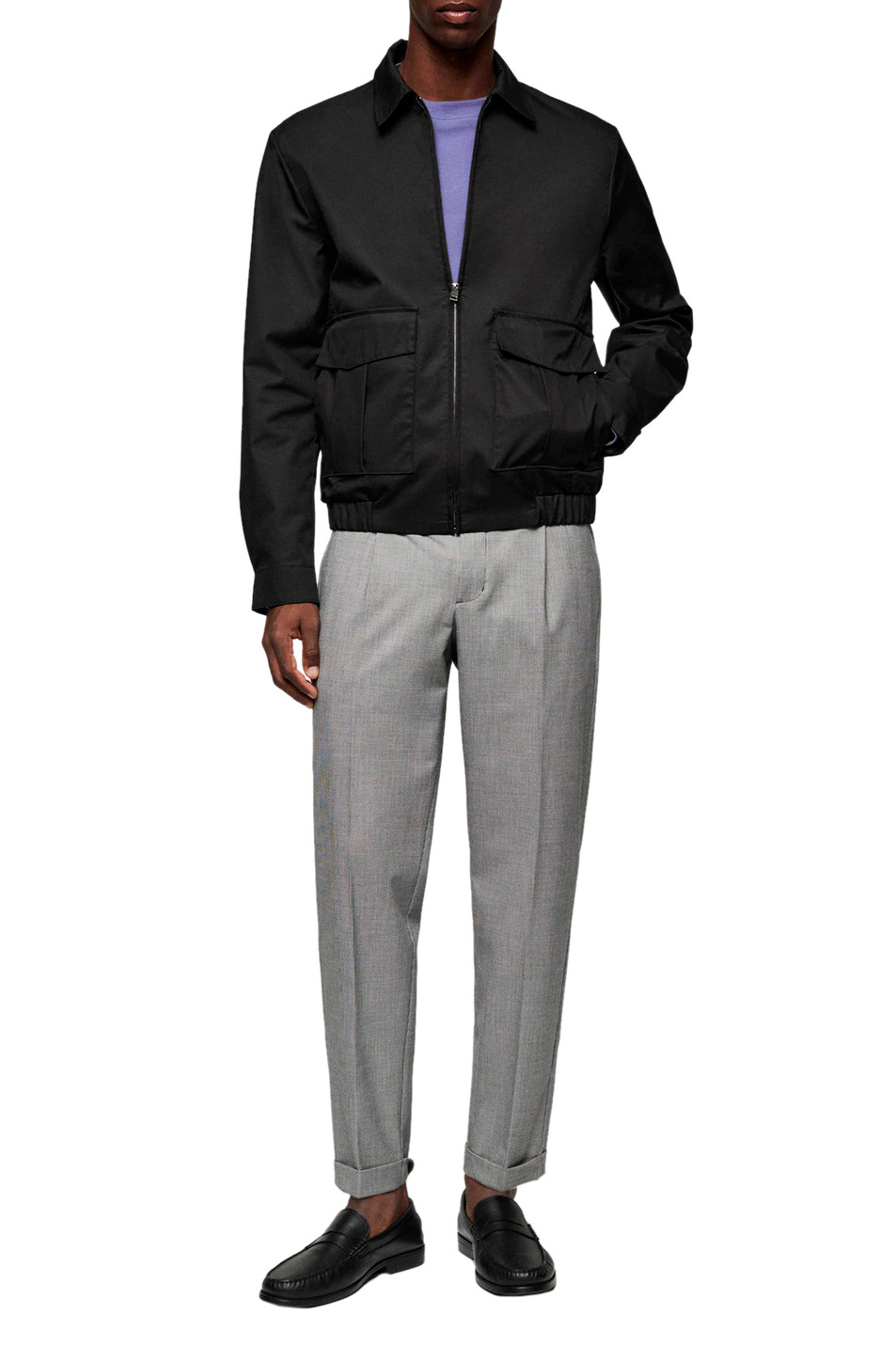 Мужской Mango Man Куртка CARLES с застежкой-молнией (цвет ), артикул 47004388 | Фото 2