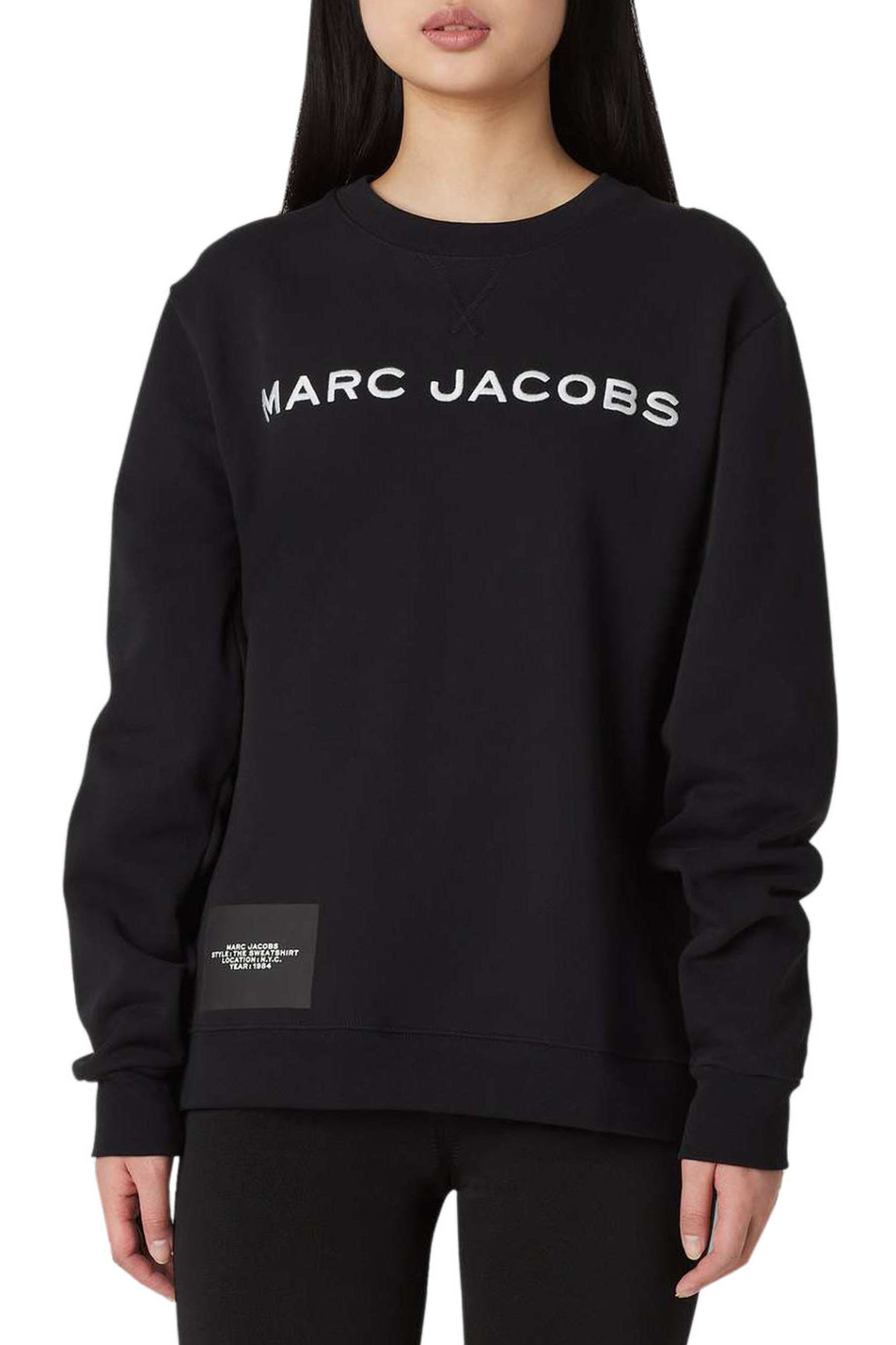 Marc Jacobs Свитшот из натурального хлопка с логотипом на груди (цвет ), артикул C604C05PF21 | Фото 4
