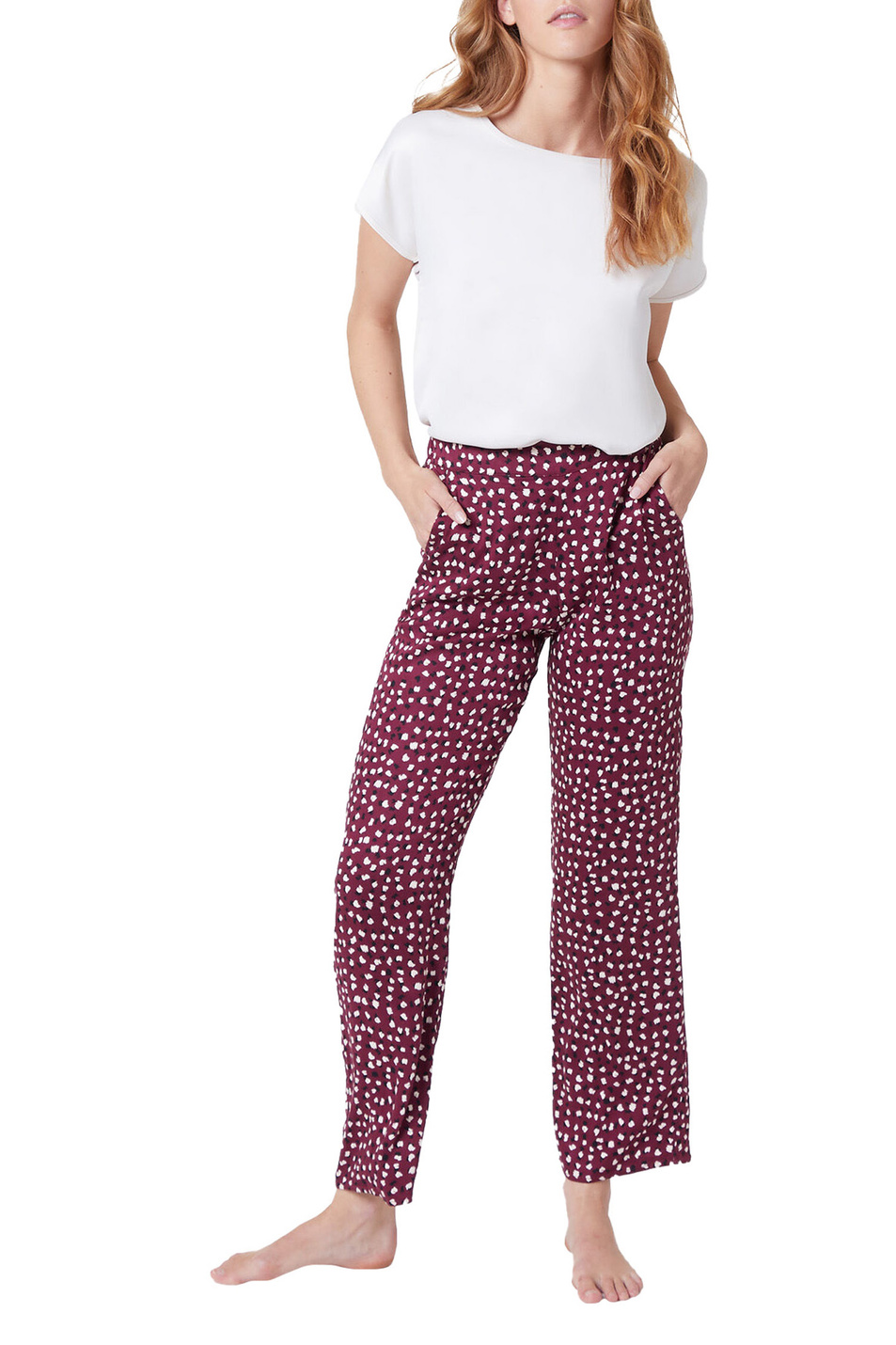 Женский Etam Пижамные брюки CREAM с принтом (цвет ), артикул 6537250 | Фото 2