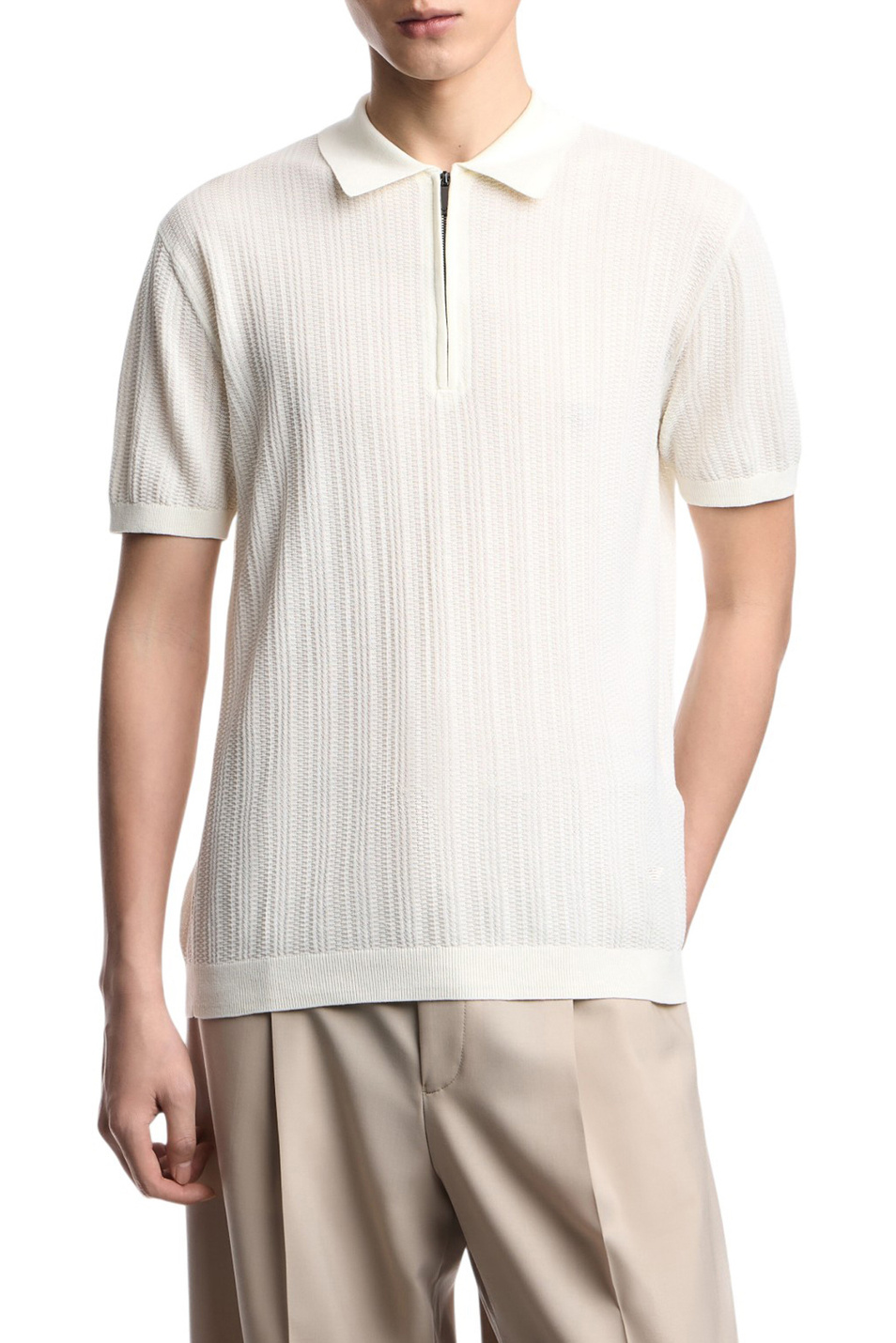 Мужской Emporio Armani Поло из хлопка (цвет ), артикул EM004305-AF23761 | Фото 3