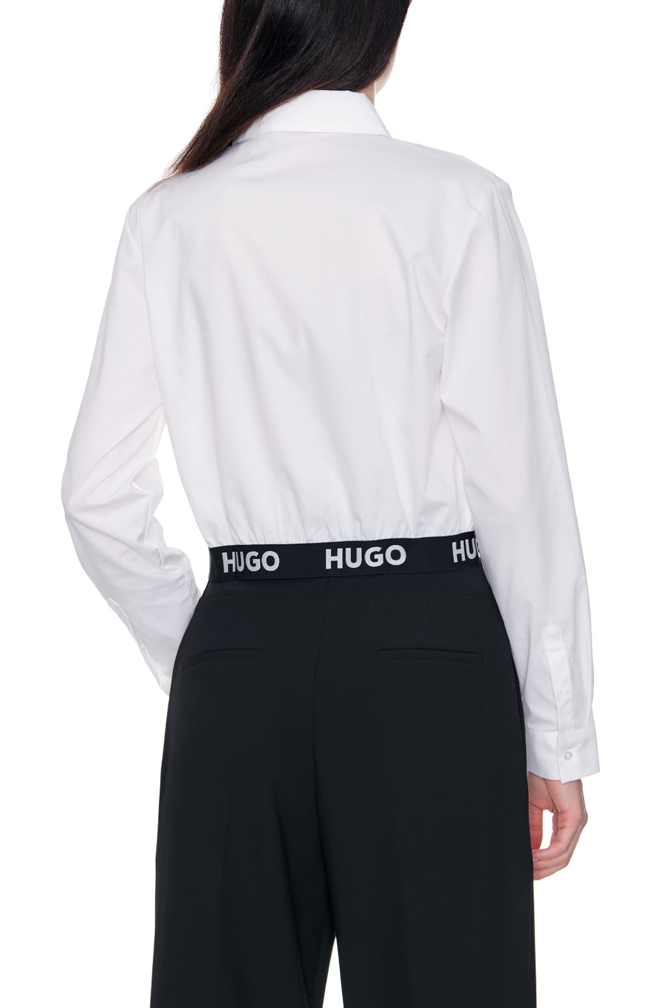 HUGO Рубашка из эластичного хлопка с контрастной деталью (цвет ), артикул 50480855 | Фото 6