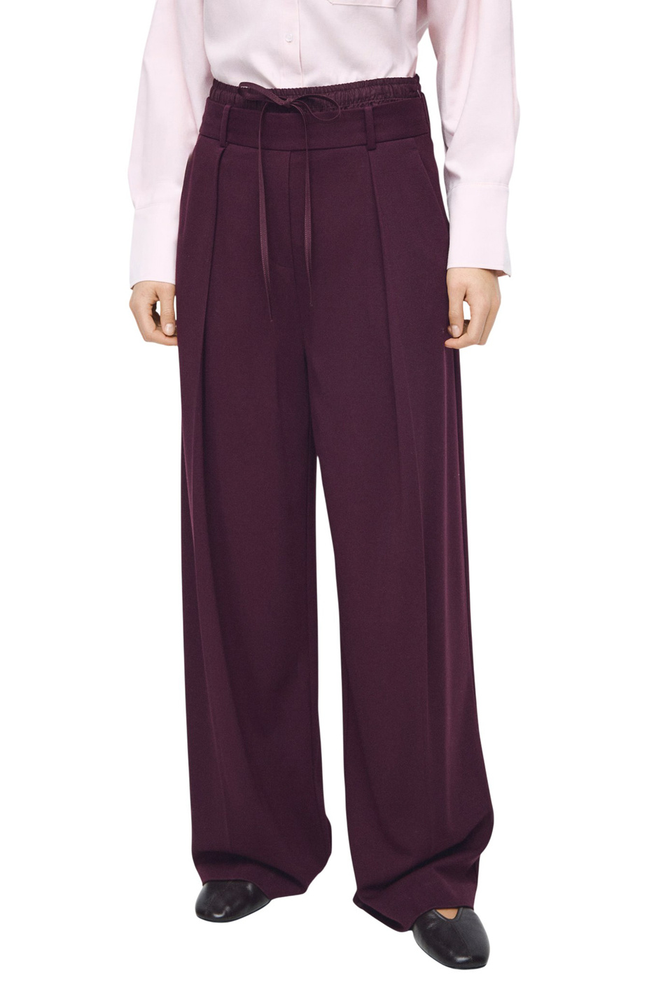 Женский Mango Брюки SALITRE широкого кроя со складками (цвет ), артикул 27091263 | Фото 3