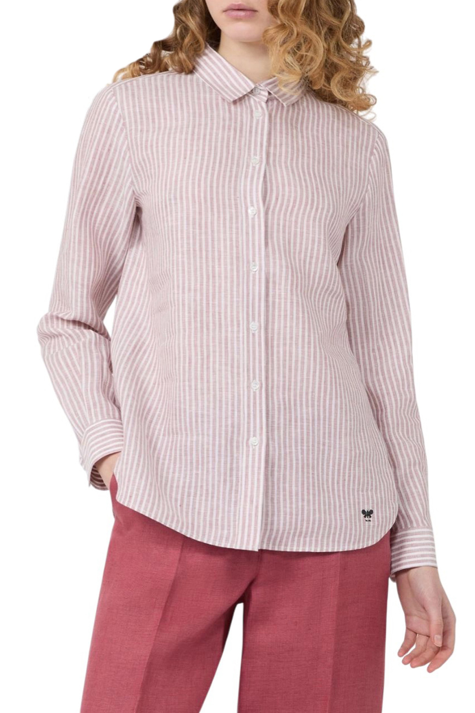 Женский Weekend Max Mara Рубашка GIURATO из льна (цвет ), артикул 2615111182 | Фото 3