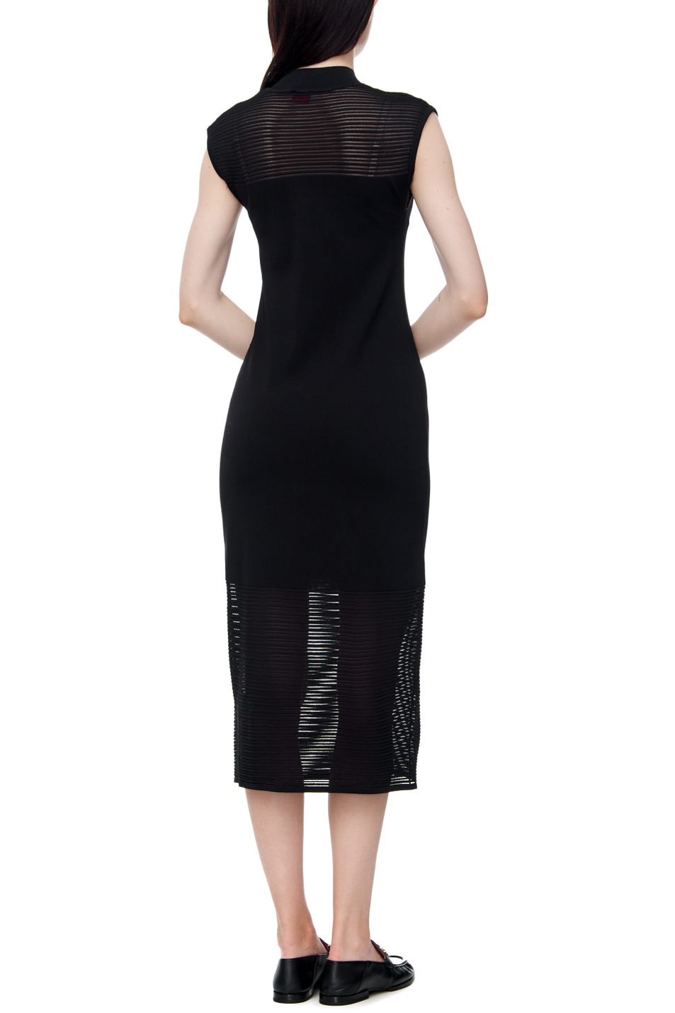 HUGO Трикотажное платье с прозрачными вставками (цвет ), артикул 50471636 | Фото 5