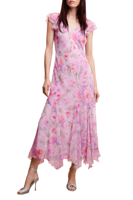 Платье MOLLY с оборками|Основной цвет:Розовый|Артикул:47005885 | Фото 2