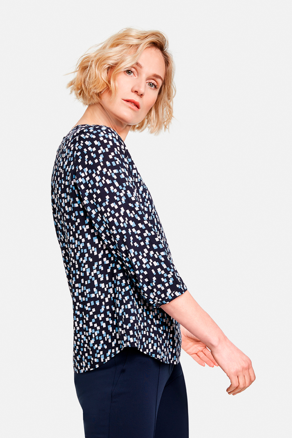 Женский Gerry Weber Блузка с принтом и рукавами 3/4 (цвет ), артикул 96291-31519 | Фото 3
