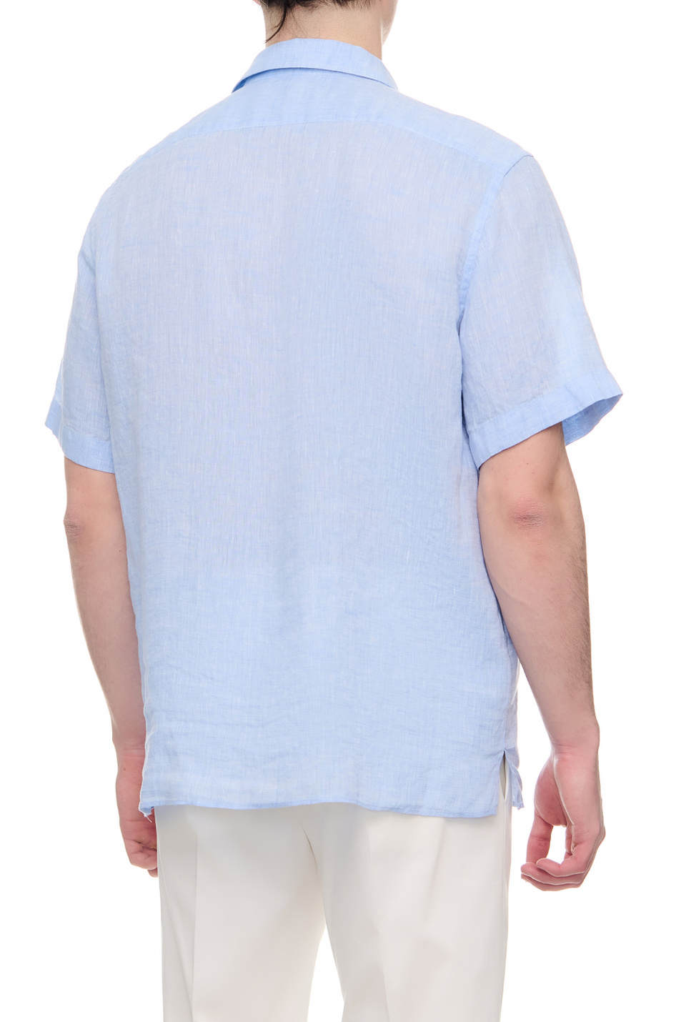 Мужской Corneliani Рубашка из чистого льна (цвет ), артикул 91I204-3111092 | Фото 4