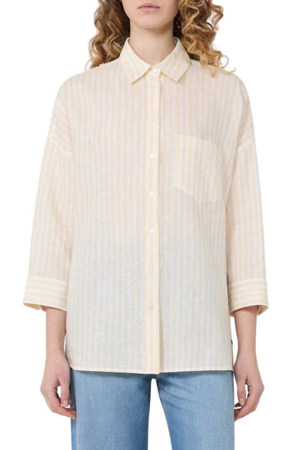 Женский Weekend Max Mara Рубашка PANETTO из льна (цвет ), артикул 2615111102 | Фото 3