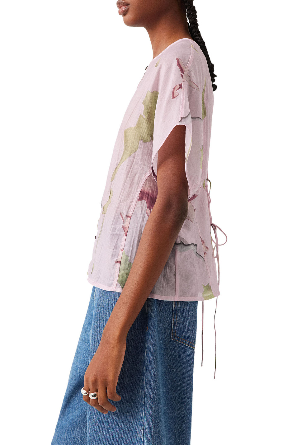 Женский Parfois Блузка с цветочным принтом (цвет ), артикул 218001 | Фото 4