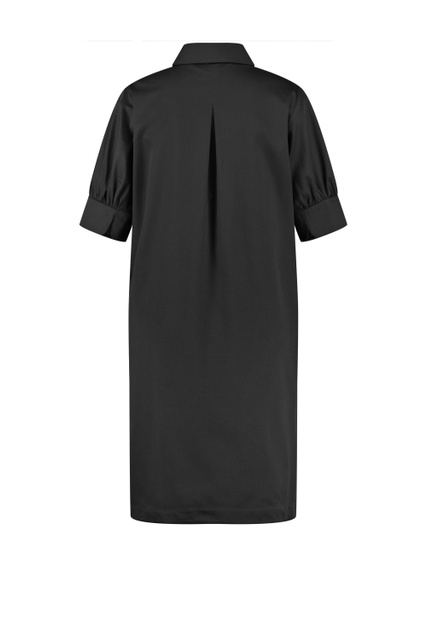 Платье из натурального хлопка|Основной цвет:Черный|Артикул:885036-66432 | Фото 2
