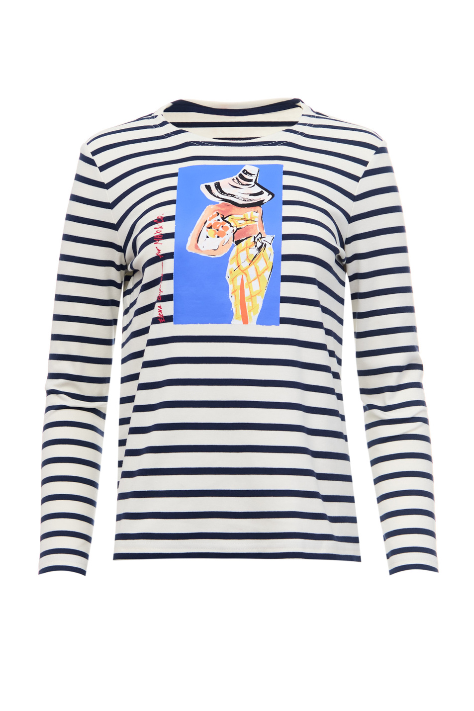 Джемпер SUNNYINK из натурального хлопка с принтом|Основной цвет:Мультиколор Женский MAX&Co. Джемпер SUNNYINK из натурального хлопка с принтом (цвет ), артикул C9711023 | Фото 1