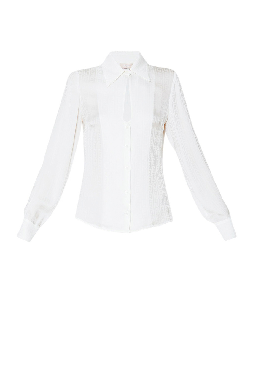 Блузка из вискозы|Основной цвет:Белый|Артикул:MF3312T3702 | Фото 1