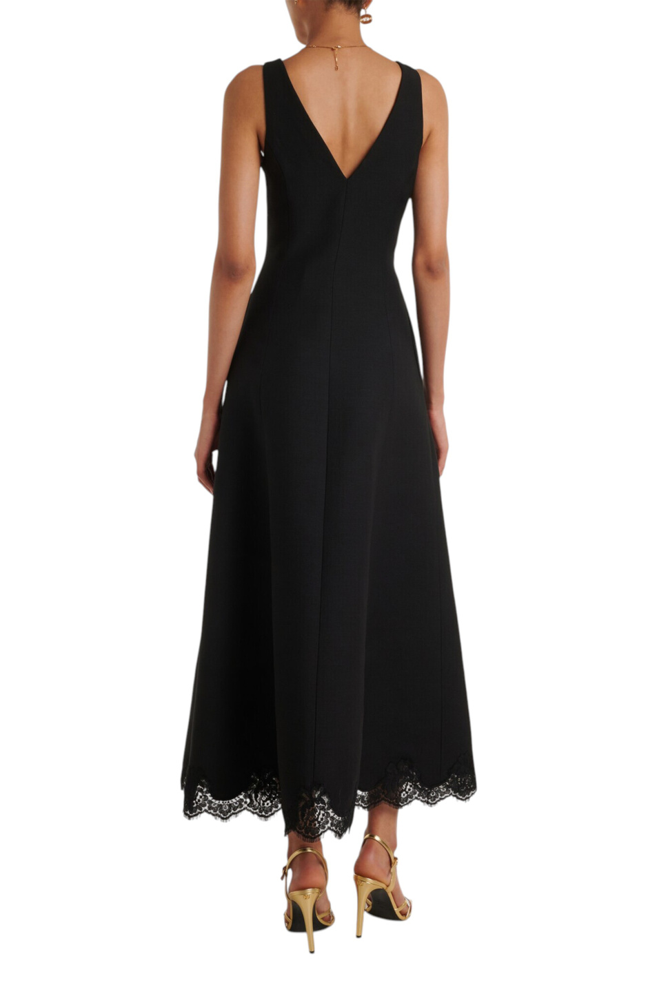 Женский Valentino Платье с отделкой кружевом (цвет ), артикул 9B3VAL051CF | Фото 4