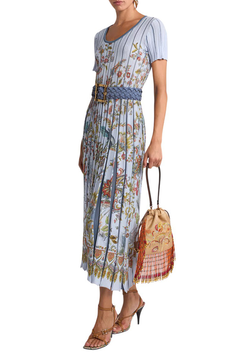 Женский Etro Платье плиссированное с принтом (цвет ), артикул WRKA0101AKD65S9880 | Фото 3