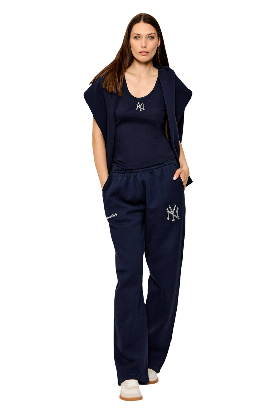 Женский Sporty & Rich Топ Yankees Krystal из хлопка (цвет ), артикул TO136718635BL106 | Фото 3