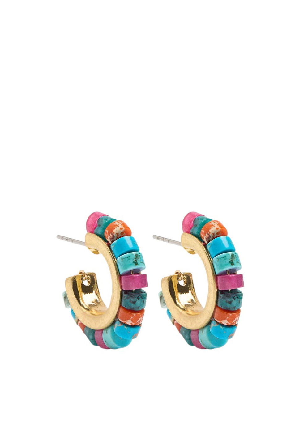 Женский Parfois Серьги-кольца с бусинами (цвет ), артикул 188665 | Фото 1