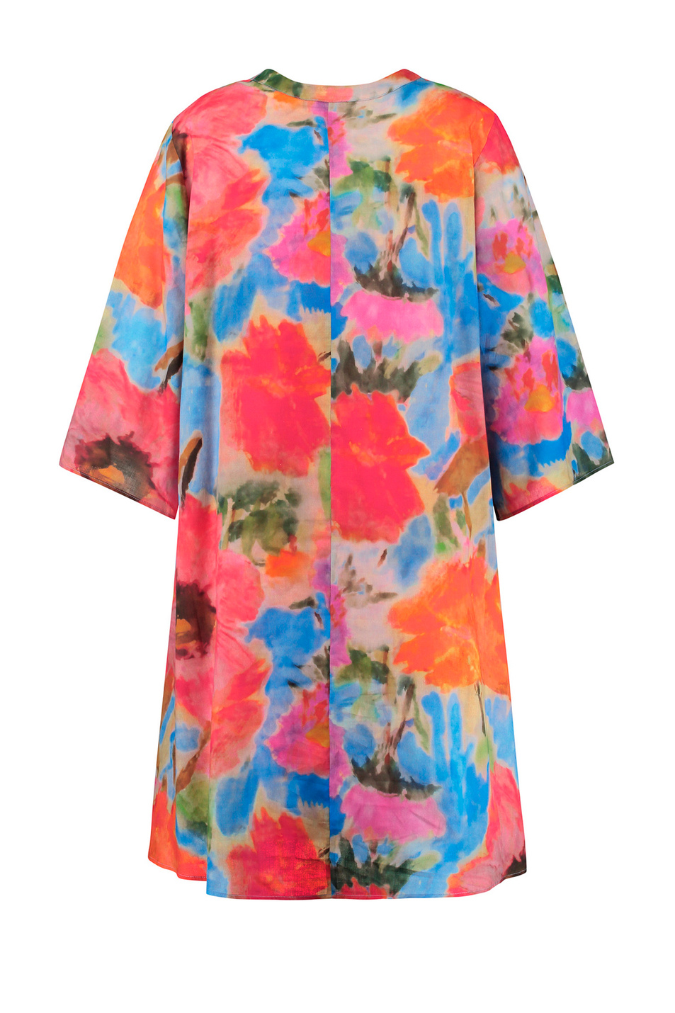 Женский Samoon Платье из натурального хлопка с принтом (цвет ), артикул 480009-21010 | Фото 2