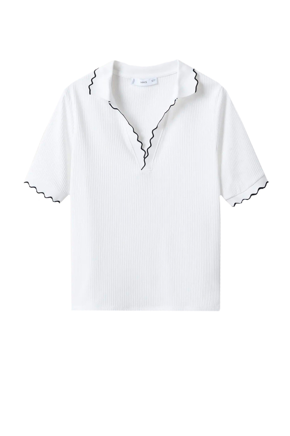 Женский Mango Джемпер VENTI из трикотажа в рубчик (цвет ), артикул 27075768 | Фото 1