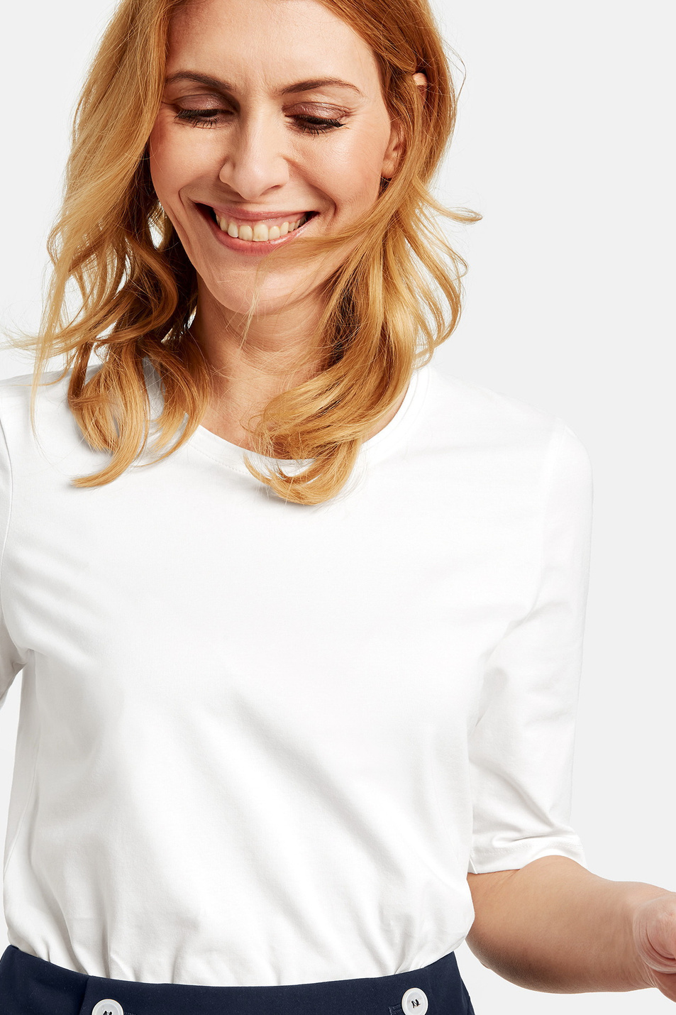 Женский Gerry Weber Футболка из эластичного хлопка (цвет ), артикул 97524-44004 | Фото 4