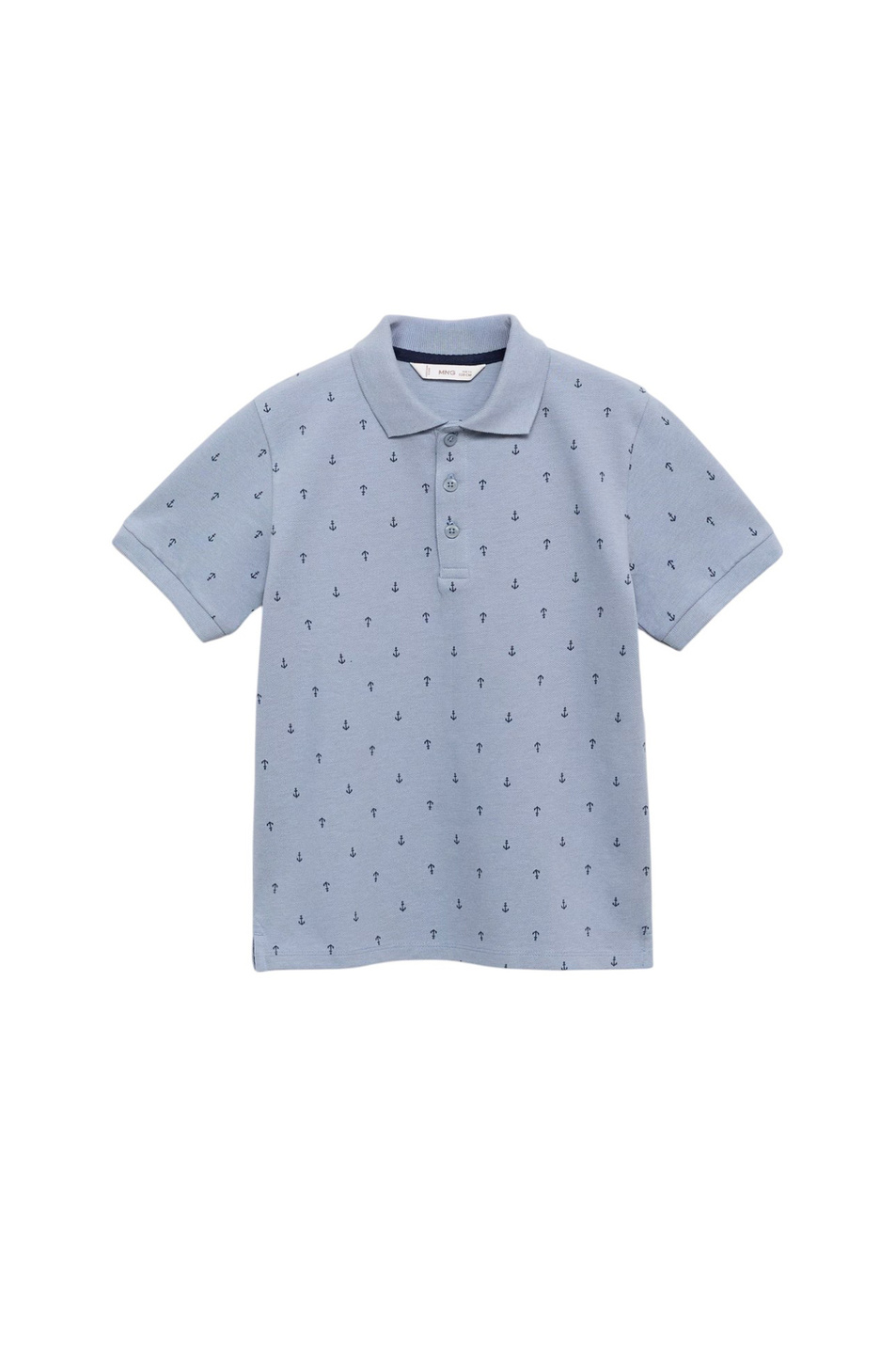 Мальчикам Mango Kids Поло JAVIERP8 из хлопка с принтом (цвет ), артикул 87056709 | Фото 1