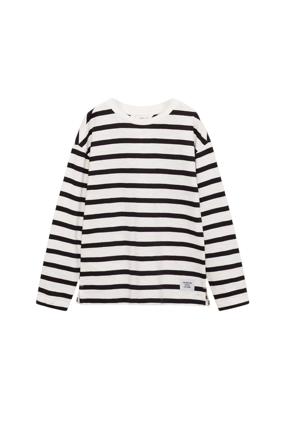Мальчикам Mango Kids Лонгслив HIGH из хлопка (цвет ), артикул 87073275 | Фото 1