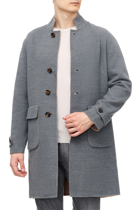 Eleventy Пальто из чистой шерсти с накладными карманами ( цвет), артикул F75CAPF04-TES0F014 | Фото 3