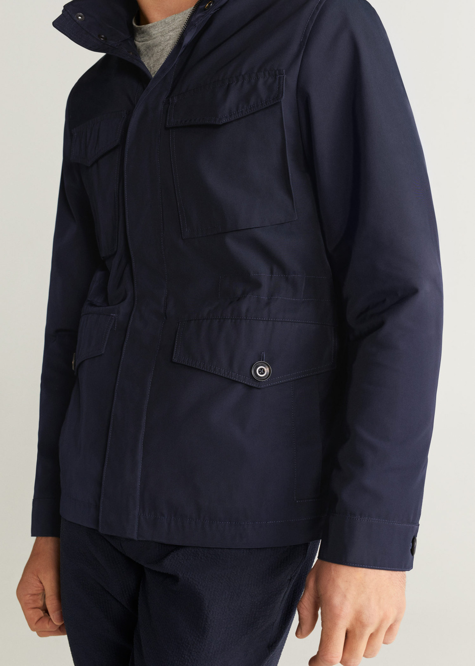 Куртка NINET|Основной цвет:Синий Мужской Mango Man Куртка NINET (цвет ), артикул 67074381 | Фото 3