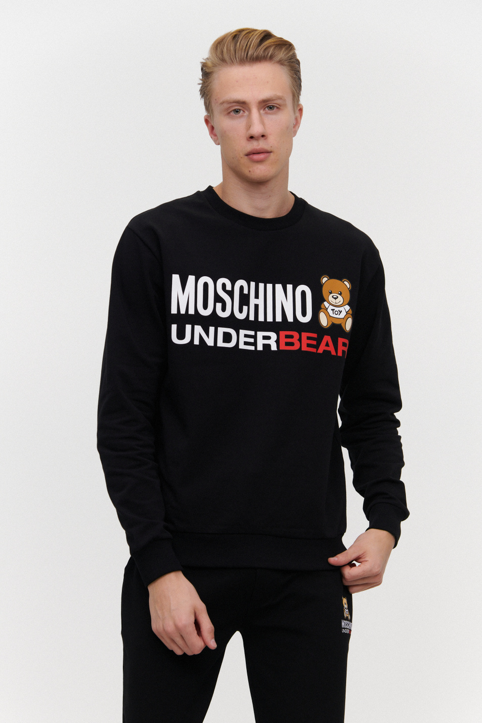 Мужской MOSCHINO underwear Свитшот из эластичного хлопка (цвет ), артикул A1701-8106 | Фото 1