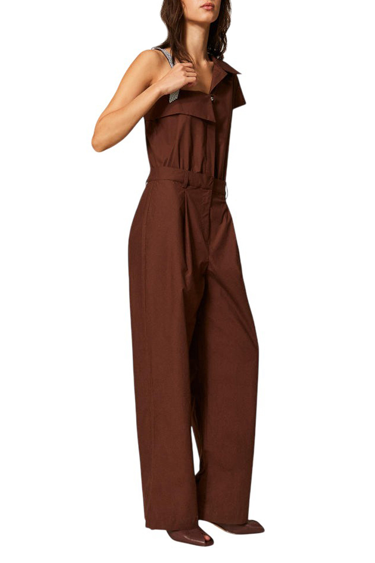 Женский TWINSET Milano Комбинезон из хлопка (цвет ), артикул 261AP2087 | Фото 3