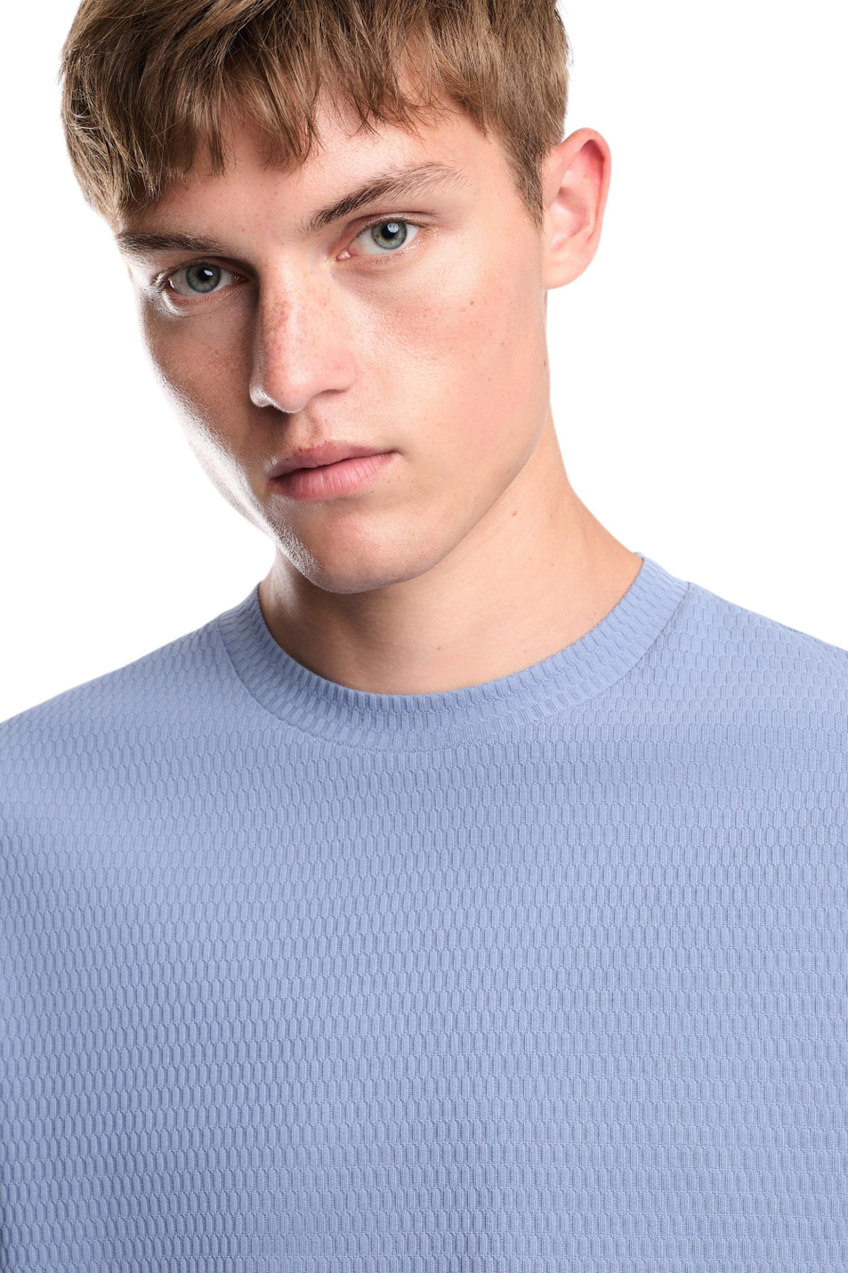 Мужской Emporio Armani Футболка из жаккардового джерси (цвет ), артикул EM007038-AF10762 | Фото 8