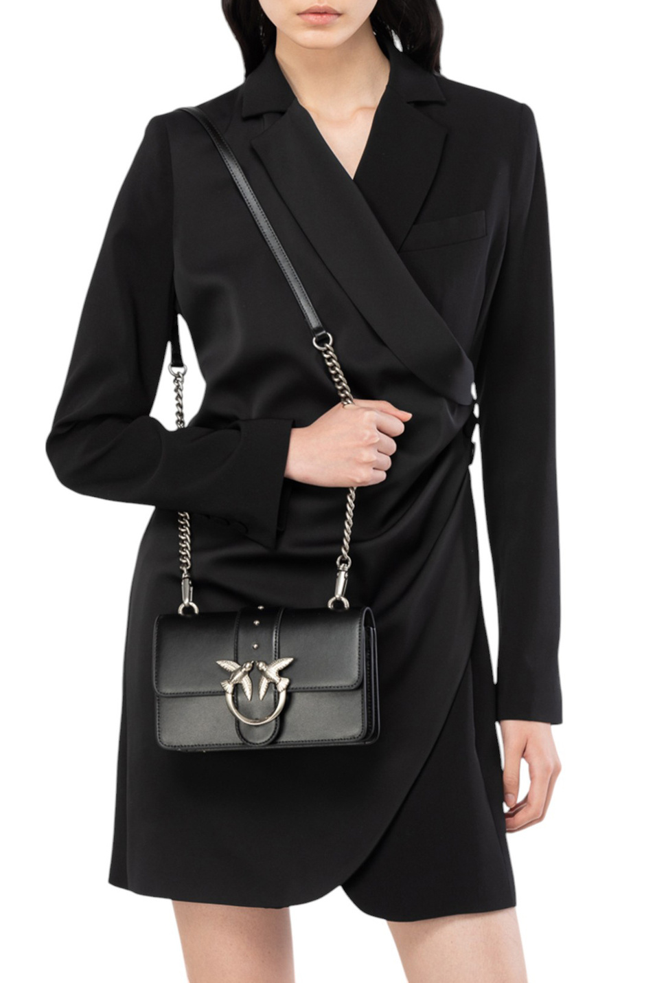 Женский Pinko Сумка LOVE ONE MINI из натуральной кожи (цвет ), артикул 100059A0F1 | Фото 6