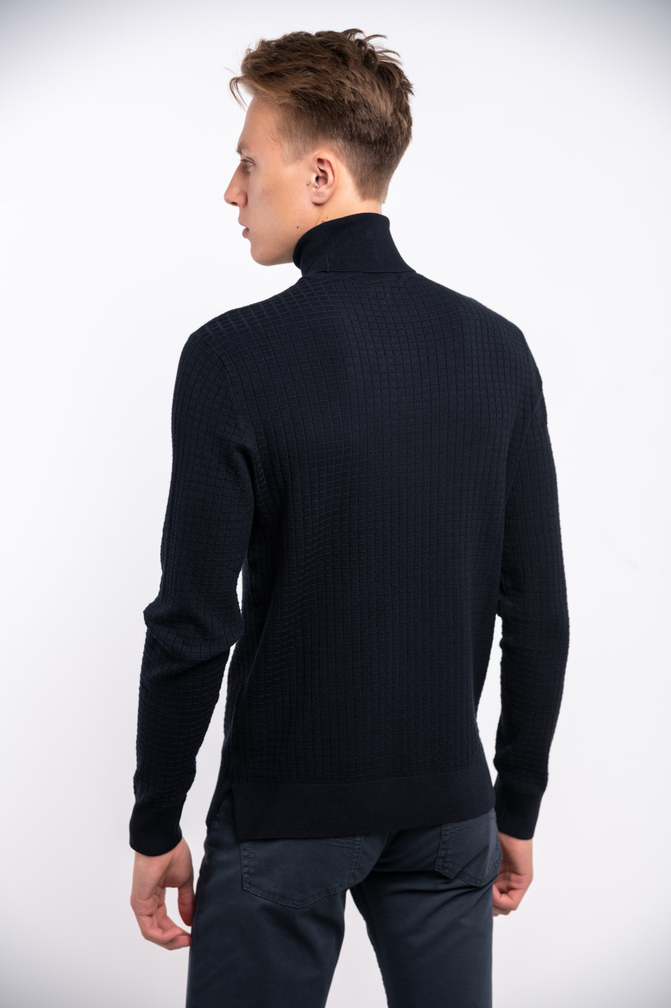 Мужской Emporio Armani Водолазка из смесовой вискозы (цвет ), артикул 6H1MX4-1MIRZ | Фото 3