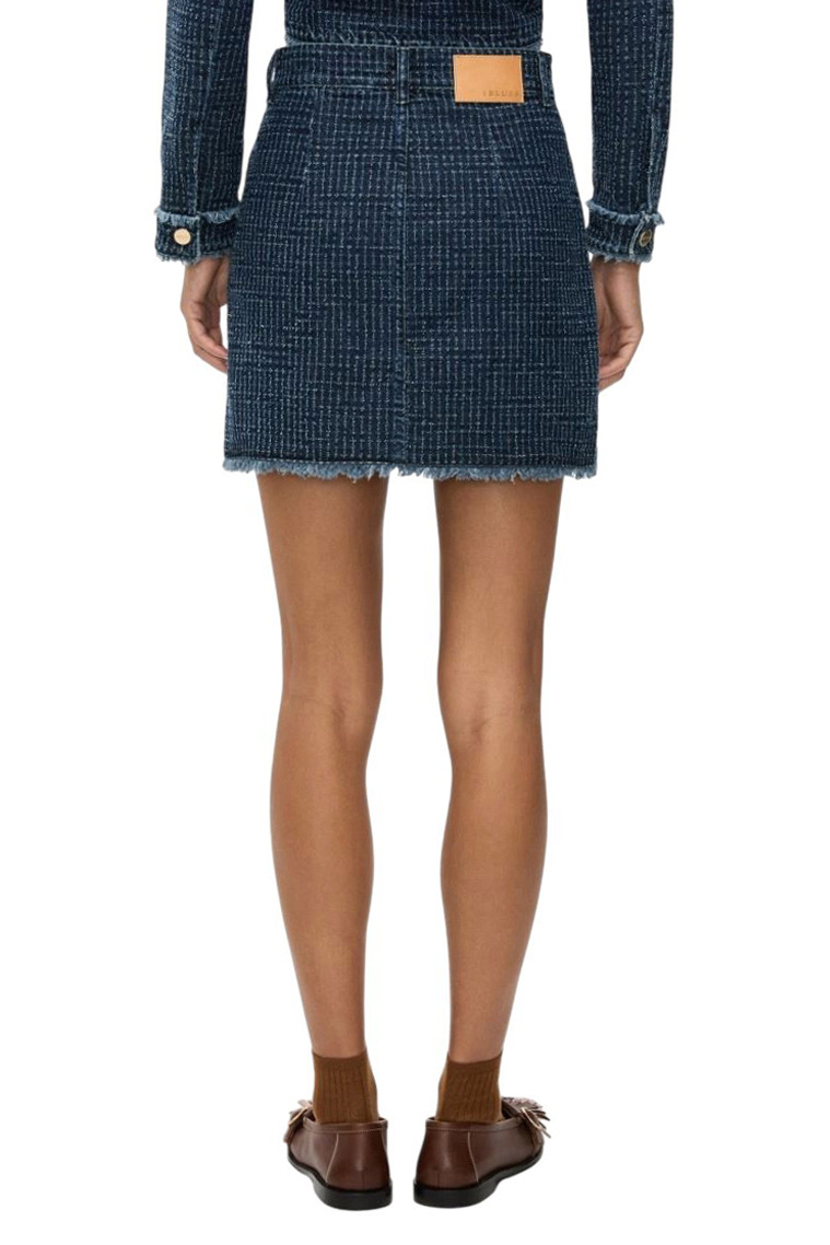 Юбка IBLROLLIO джинсовая|Основной цвет:Синий Женский iBLUES Юбка IBLROLLIO джинсовая (цвет ), артикул 2617101061 | Фото 4