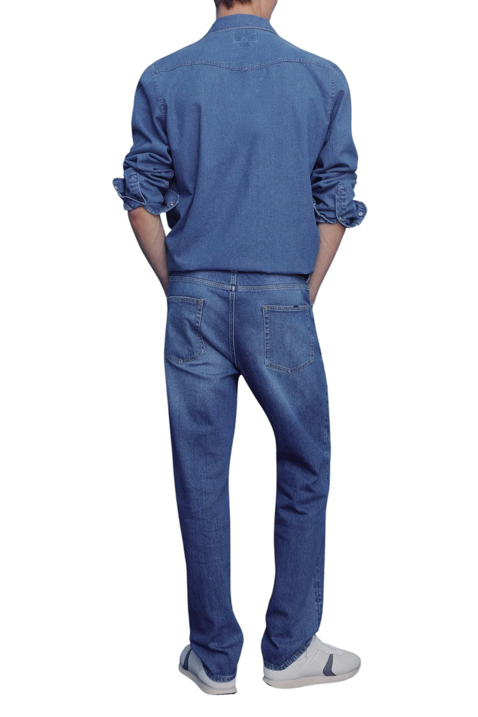 Джинсы из эластичного хлопка|Основной цвет:Синий Мужской Springfield Джинсы из эластичного хлопка (цвет ), артикул 1752026 | Фото 3