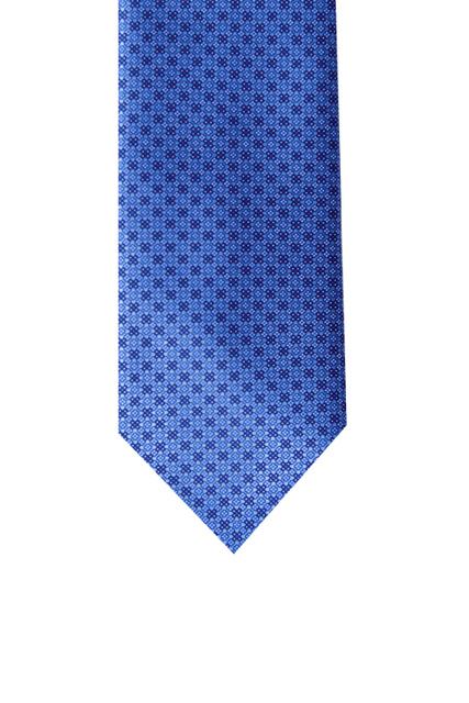 Галстук из чистого шелка|Основной цвет:Синий|Артикул:CH-21044 | Фото 2