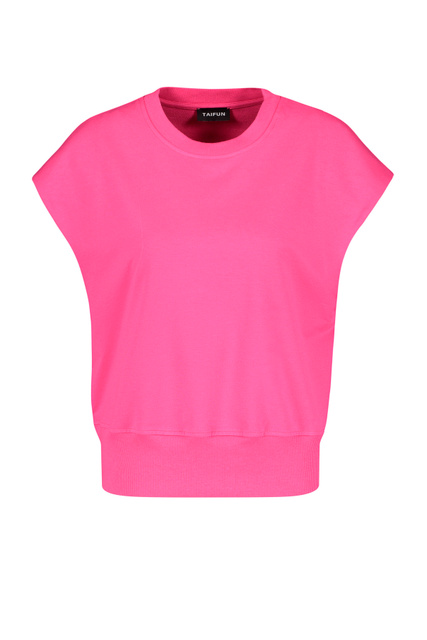 Джемпер с коротким рукавом|Основной цвет:Розовый|Артикул:171043-16211 | Фото 1