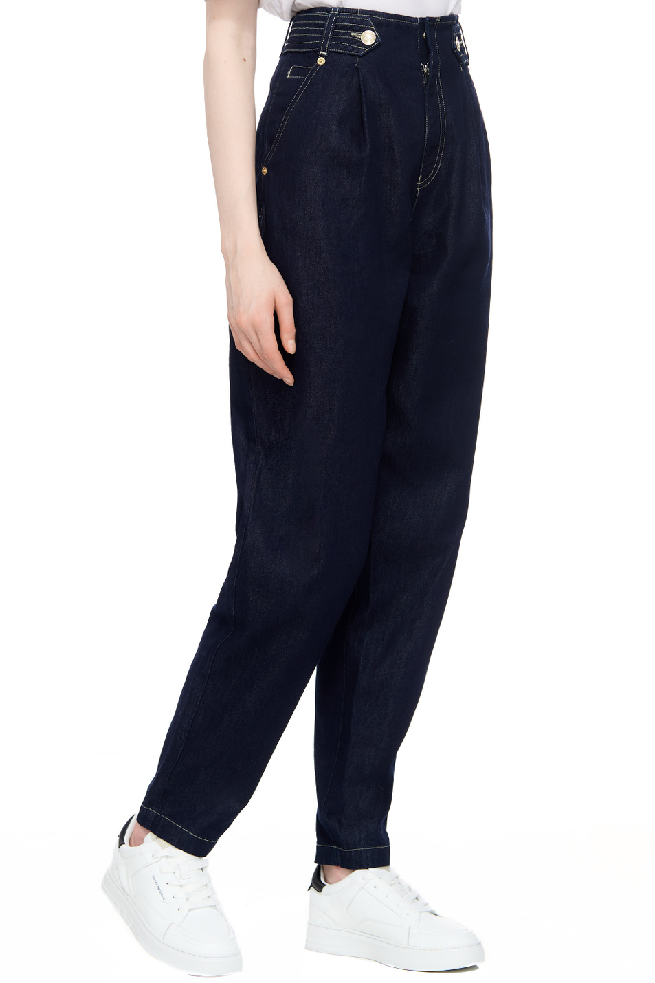 Женский Emporio Armani Джинсы из хлопка и лиоцелла (цвет ), артикул 6R2J9A-2DASZ | Фото 5