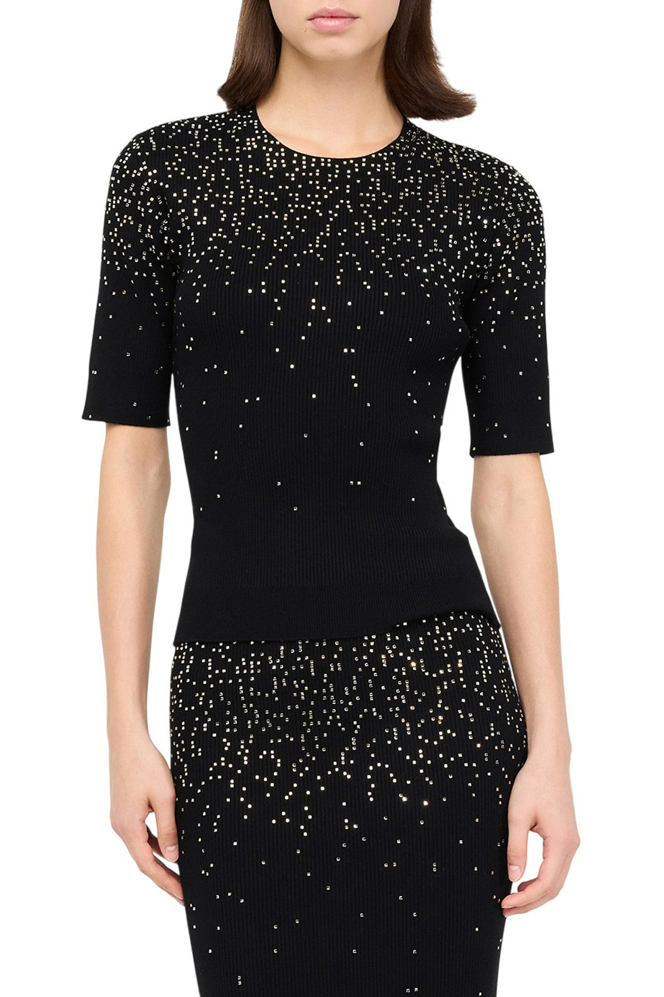 Женский Liu Jo Джемпер со стразами (цвет ), артикул MF5470MS99E | Фото 4