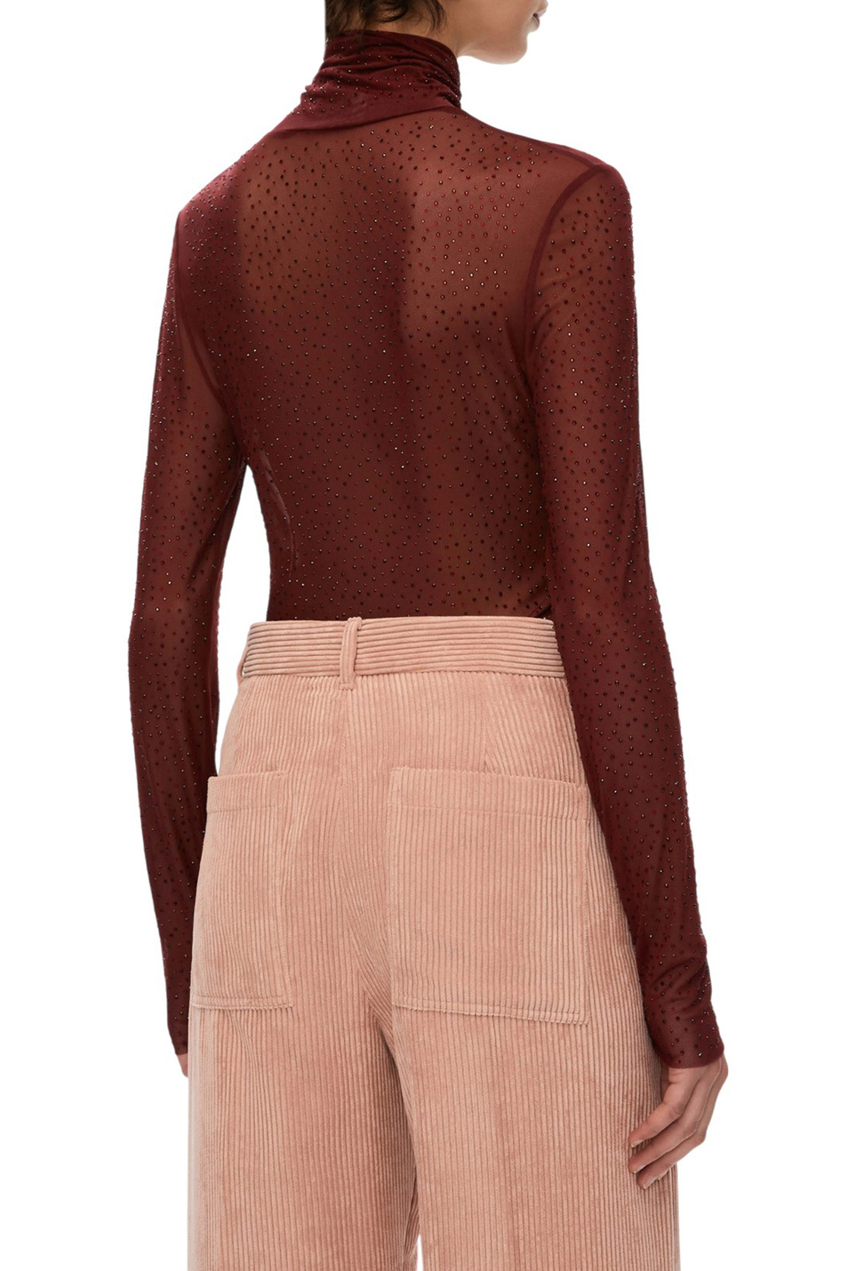 Женский iBLUES Водолазка REPORT со стразами (цвет ), артикул 2527946012 | Фото 4