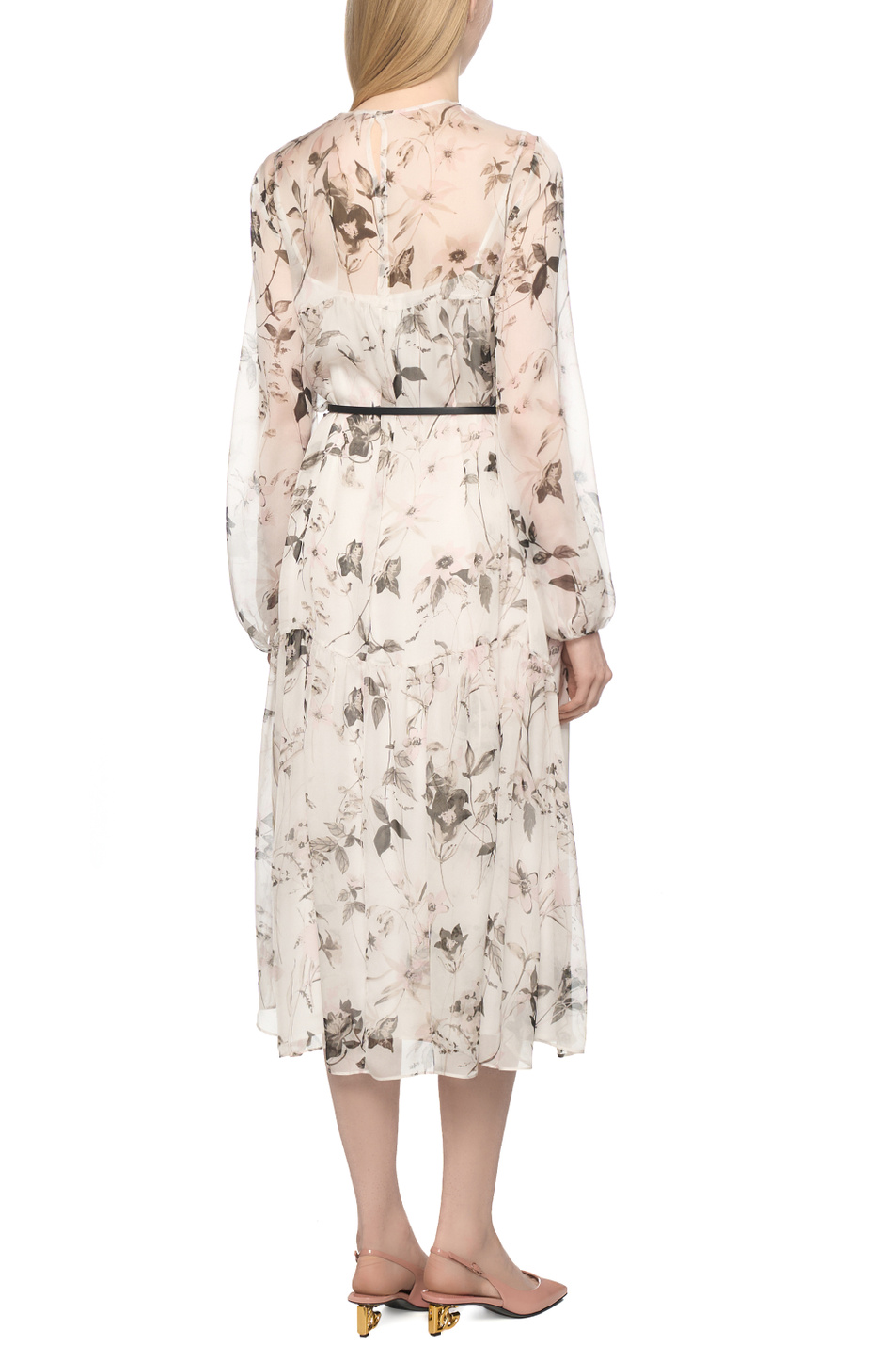 Платье MSTCAMPO с принтом|Основной цвет:Белый Женский Max Mara Платье MSTCAMPO с принтом (цвет ), артикул 2616231025 | Фото 5