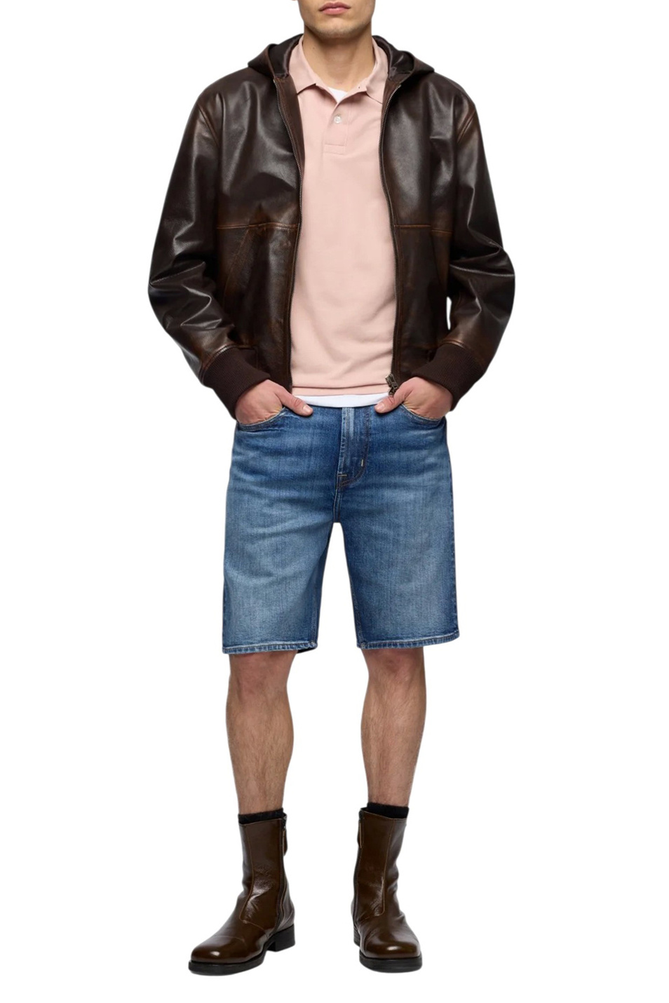 Мужской 7 for all Mankind Джинсовые шорты из эластичного хлопка (цвет ), артикул 7TH50A56 | Фото 2