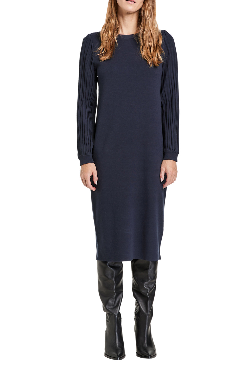 Gerry Weber Трикотажное платье с рукавами в рубчик (цвет ), артикул 880035-35701 | Фото 3