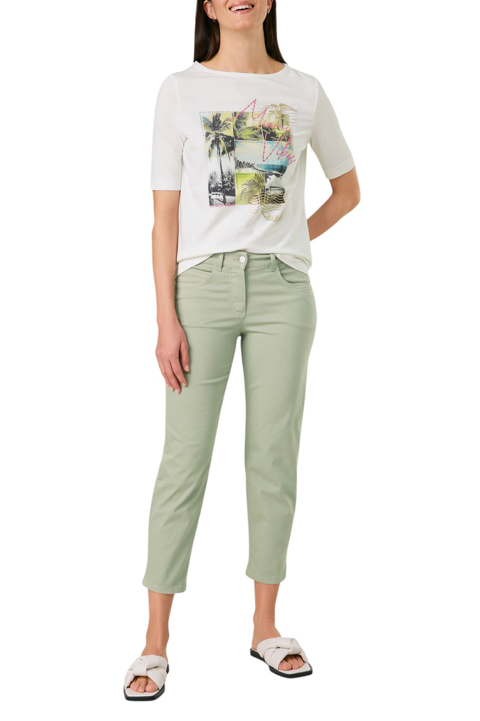 Женский Gerry Weber Джинсы укороченные (цвет ), артикул 925055-66942-SOLINE BEST4 | Фото 3