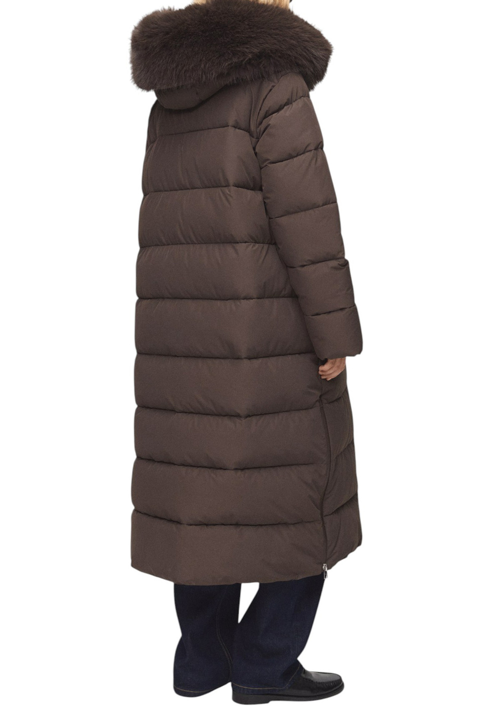 Пальто DELUXY стеганое с капюшоном|Основной цвет:Коричневый Женский Mango Пальто DELUXY стеганое с капюшоном (цвет ), артикул 17086353 | Фото 4