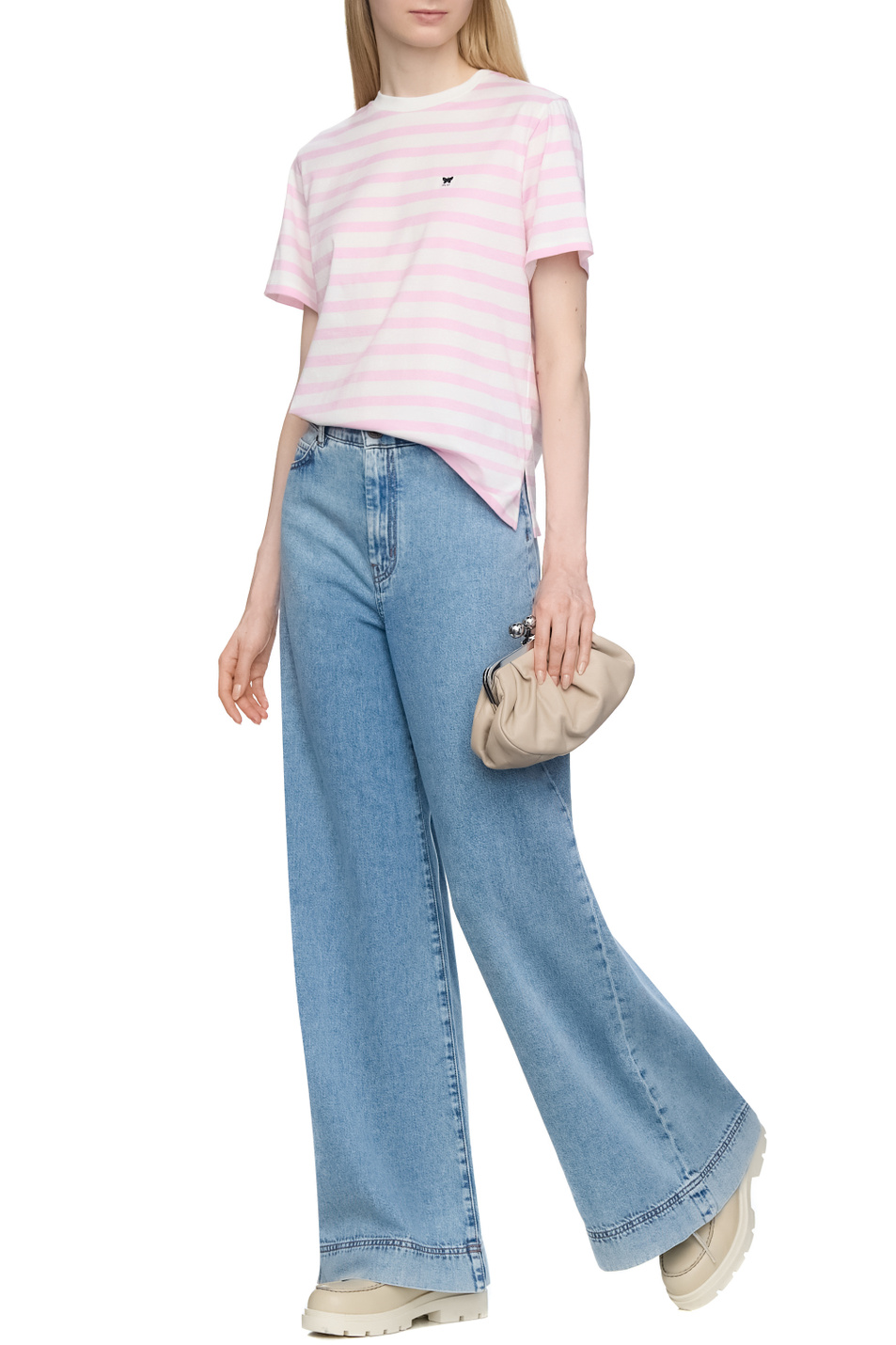 Женский Weekend Max Mara Футболка SATRAPO из хлопка (цвет ), артикул 2515971031 | Фото 3