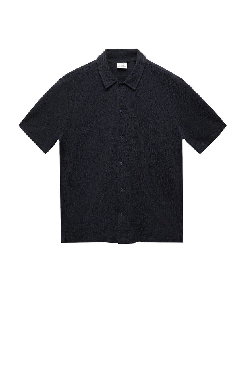 Рубашка SERSHIRT из смесового хлопка|Основной цвет:Синий|Артикул:67066729 | Фото 1