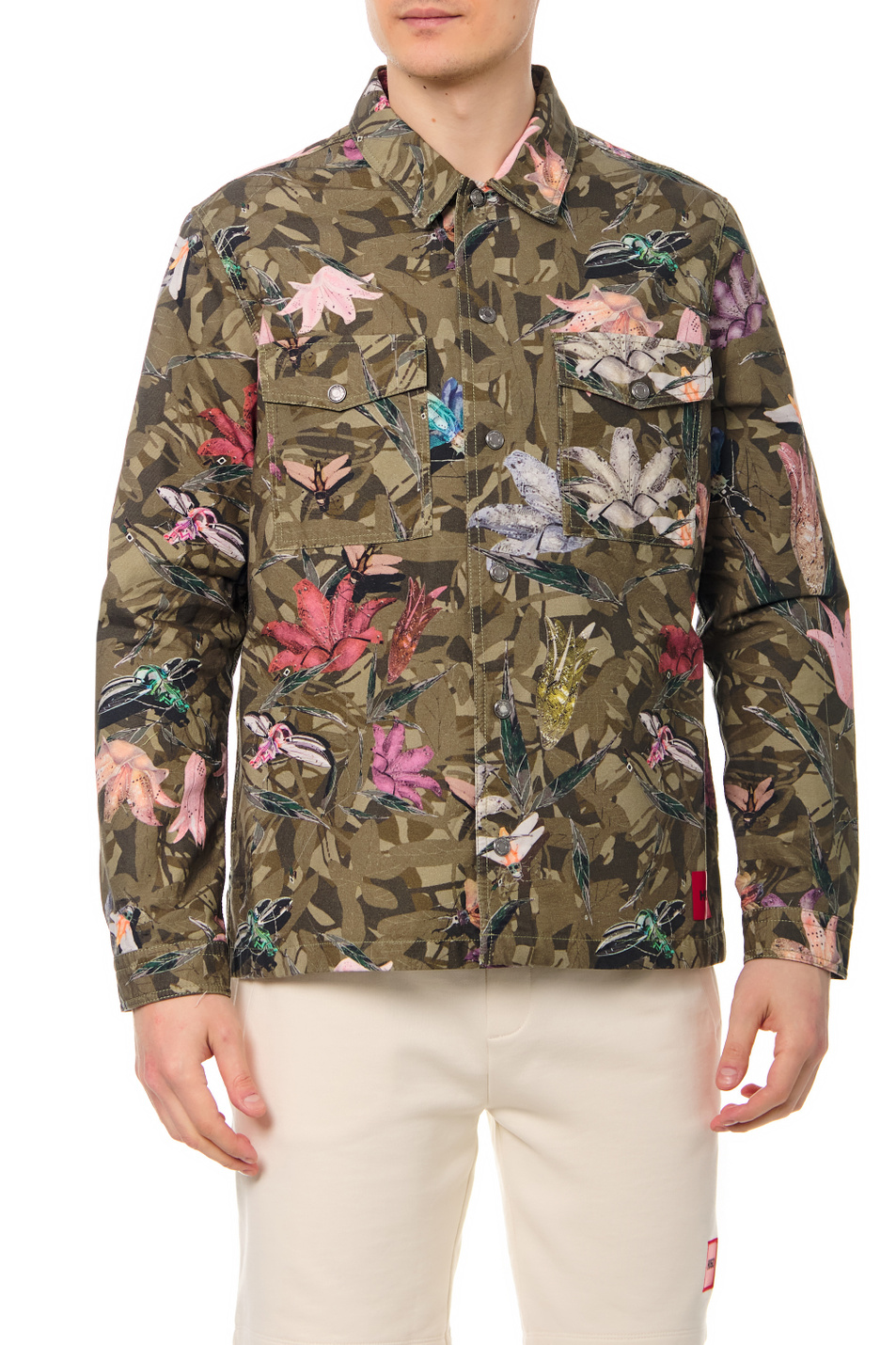 Мужской HUGO Рубашка из натурального хлопка с принтом (цвет ), артикул 50468097 | Фото 1