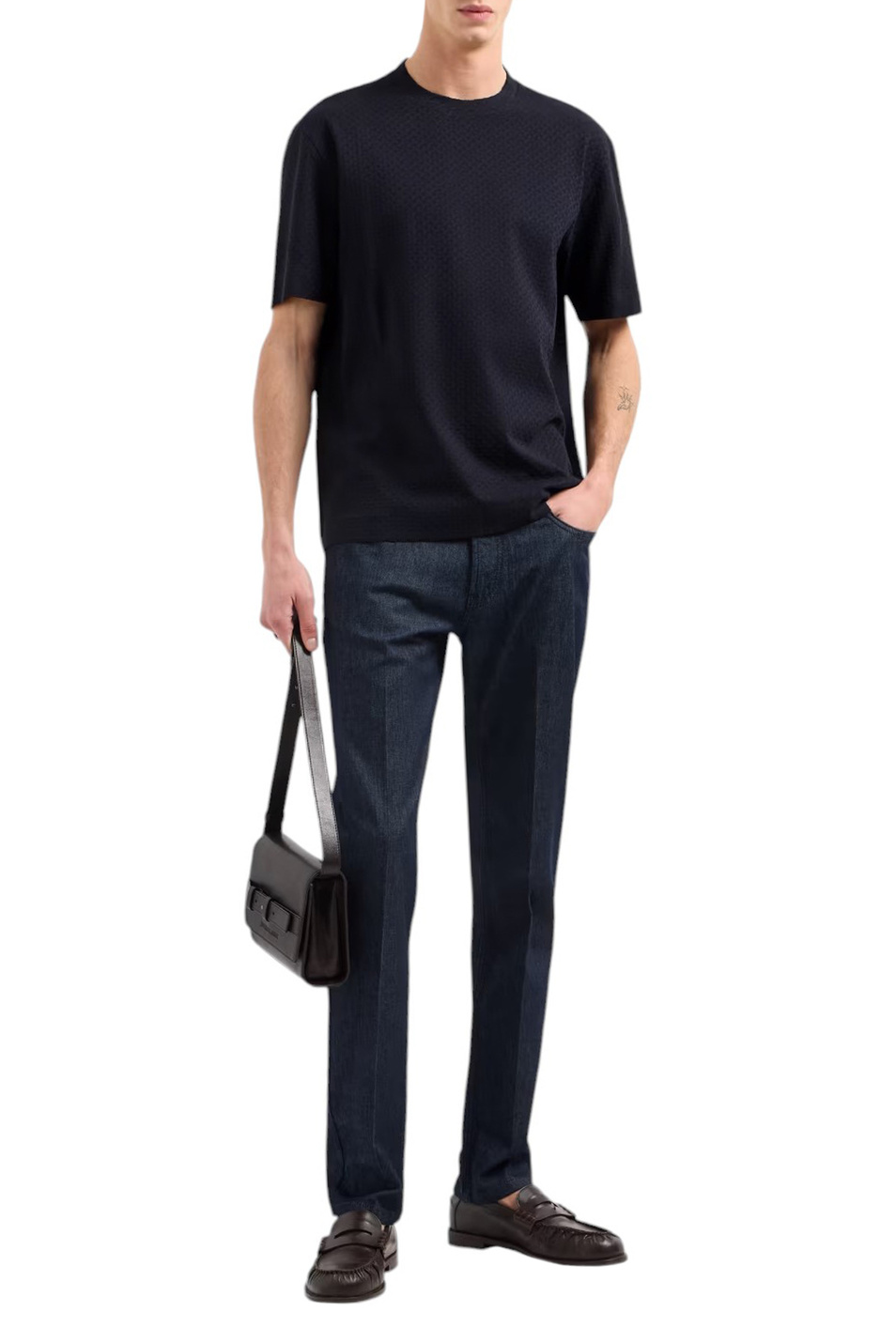 Мужской Emporio Armani Футболка из хлопка (цвет ), артикул EM001289-AF10762 | Фото 3