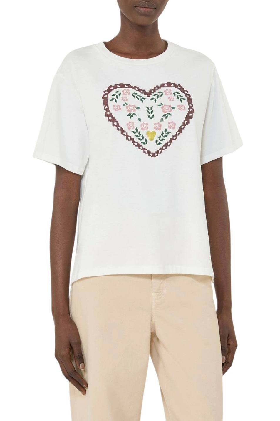 Женский Weekend Max Mara Футболка из хлопка с принтом (цвет ), артикул 2615971051 | Фото 3