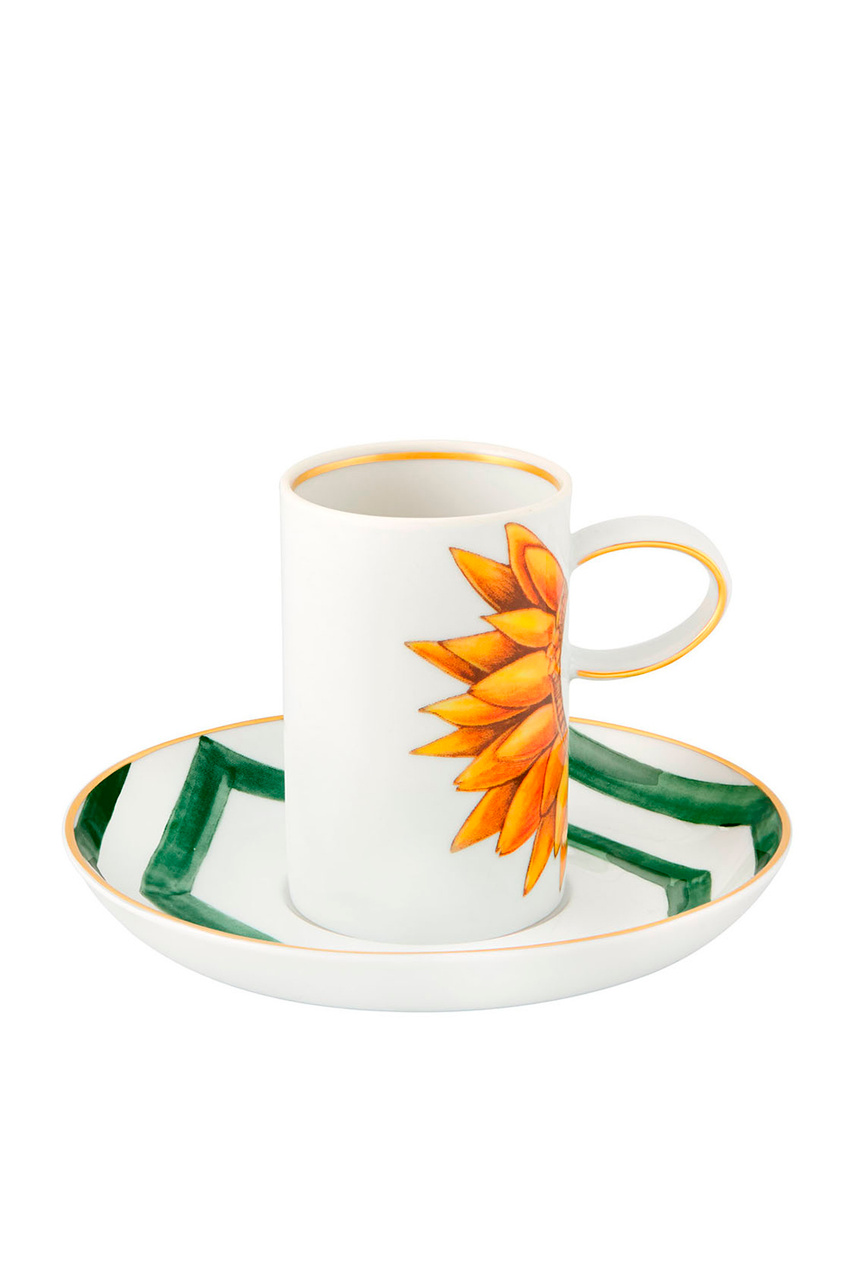 Набор чашек кофейных с блюдцами AMAZÓNIA 104 мл, 4 предмета|Основной цвет:Разноцветный|Артикул:21134798 | Фото 1